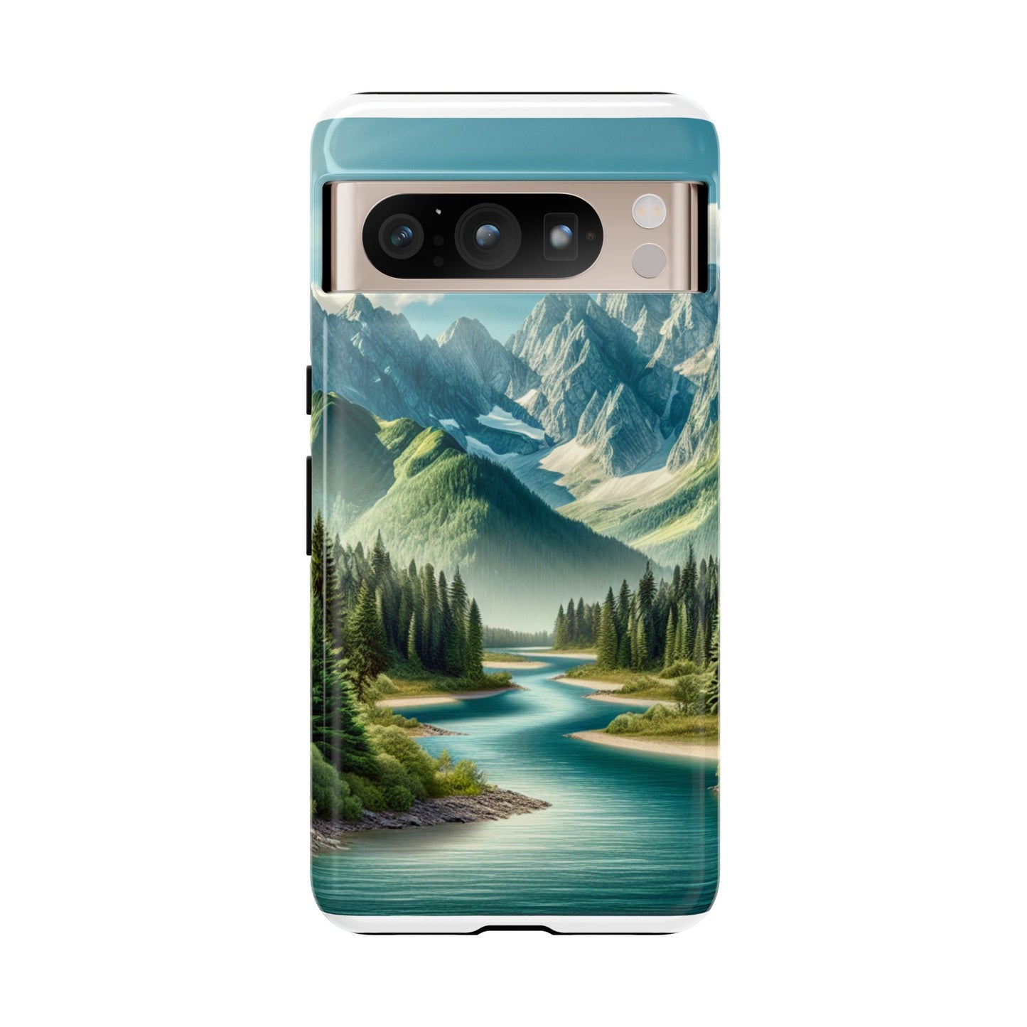 Mountain Landscape Phone Case, Tough Cases for Nature Lovers, Eco-Friendly Phone Cover, Gifts for Adventurers, Scenic Phone Accessories