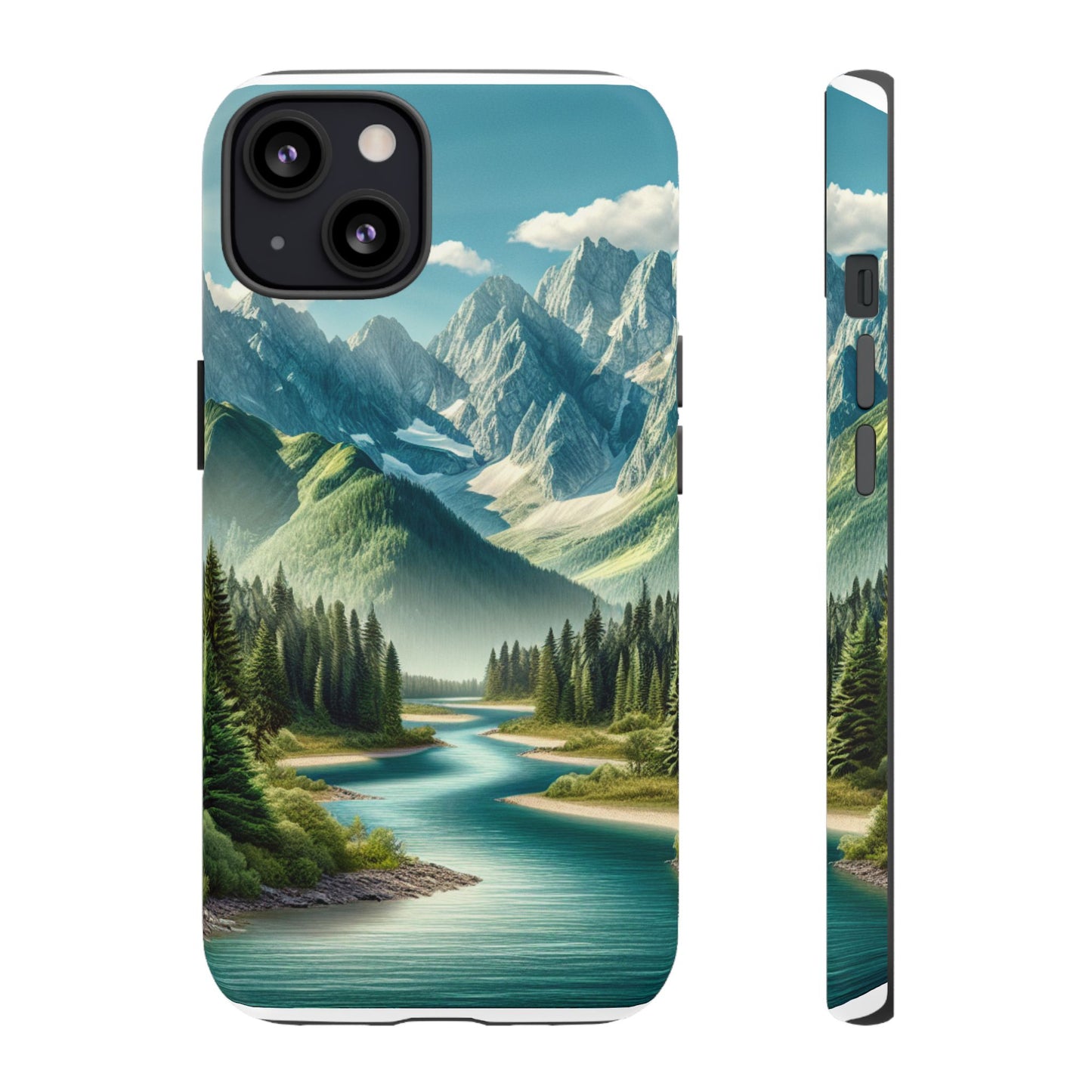 Mountain Landscape Phone Case, Tough Cases for Nature Lovers, Eco-Friendly Phone Cover, Gifts for Adventurers, Scenic Phone Accessories