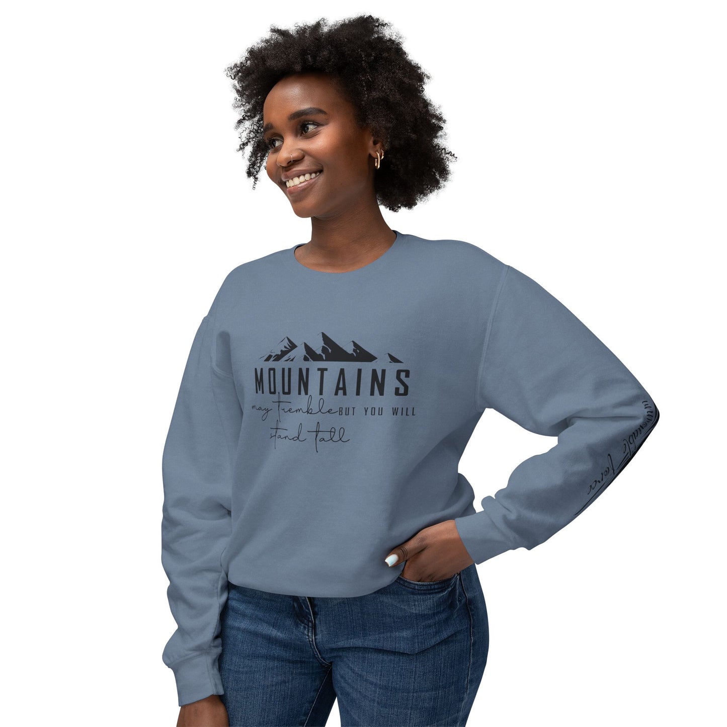 Mountain Adventure Unisex Lightweight Crewneck Sweatshirt, Nature Lover Gift, Outdoor Apparel, Hiking Clothing, Cozy Everyday Wear