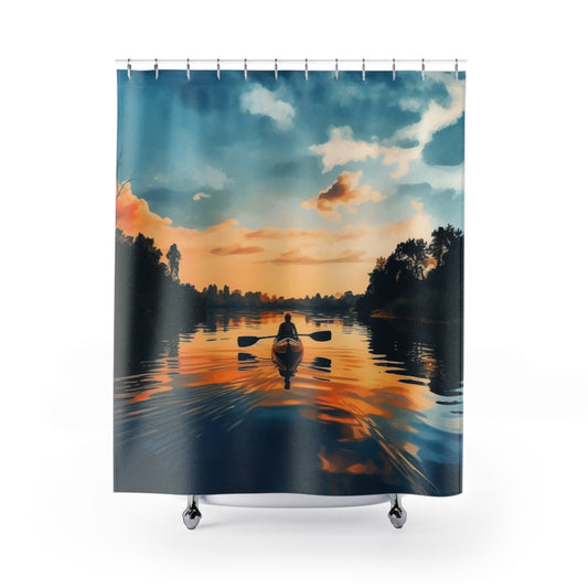 Serene Sunset Shower Curtain