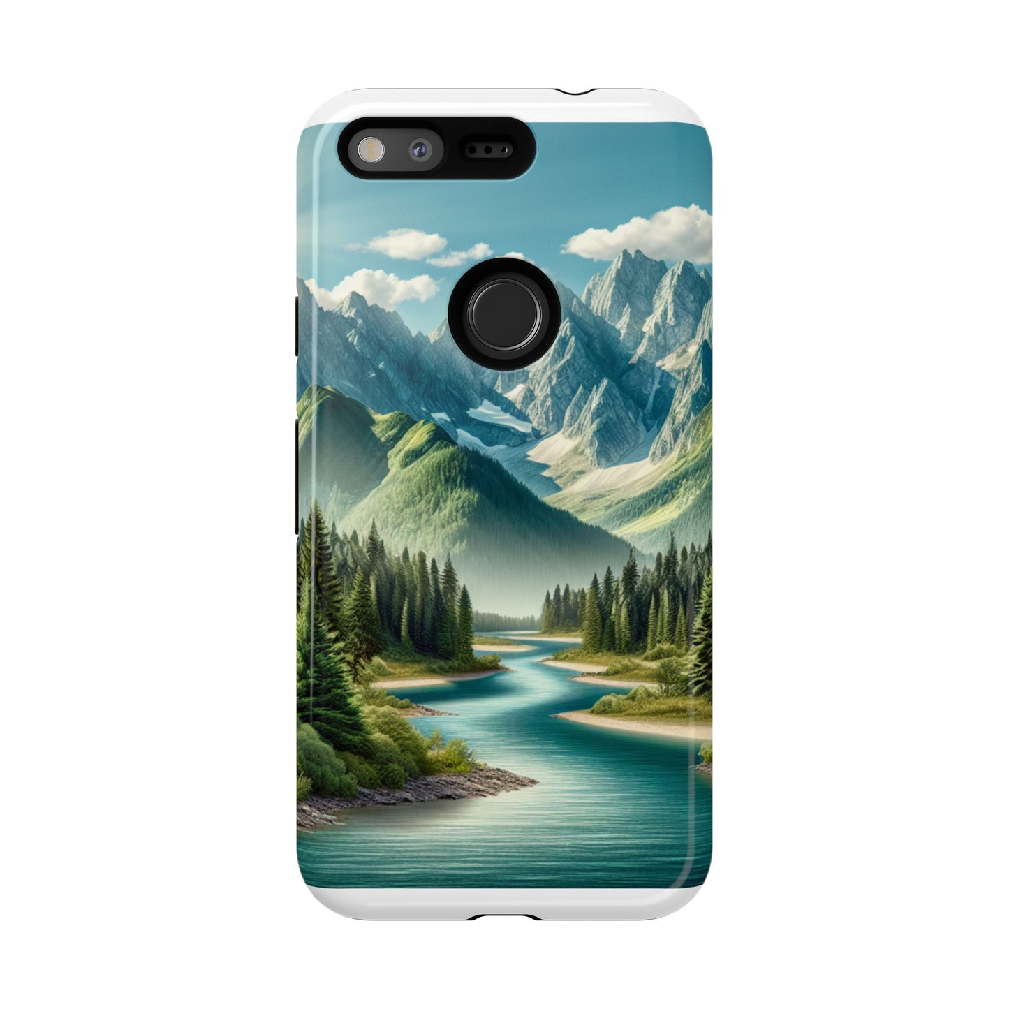 Mountain Landscape Phone Case, Tough Cases for Nature Lovers, Eco-Friendly Phone Cover, Gifts for Adventurers, Scenic Phone Accessories