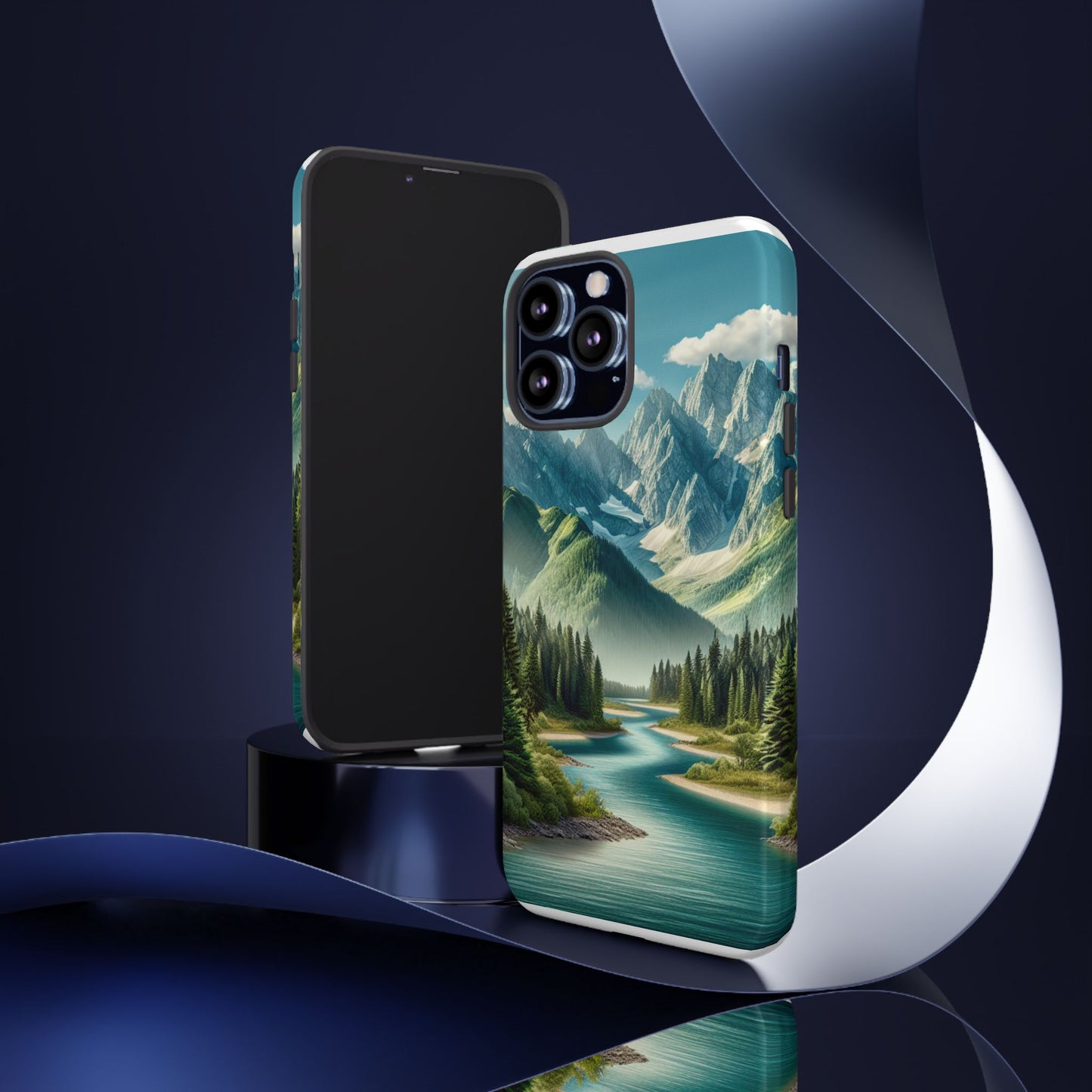Mountain Landscape Phone Case, Tough Cases for Nature Lovers, Eco-Friendly Phone Cover, Gifts for Adventurers, Scenic Phone Accessories
