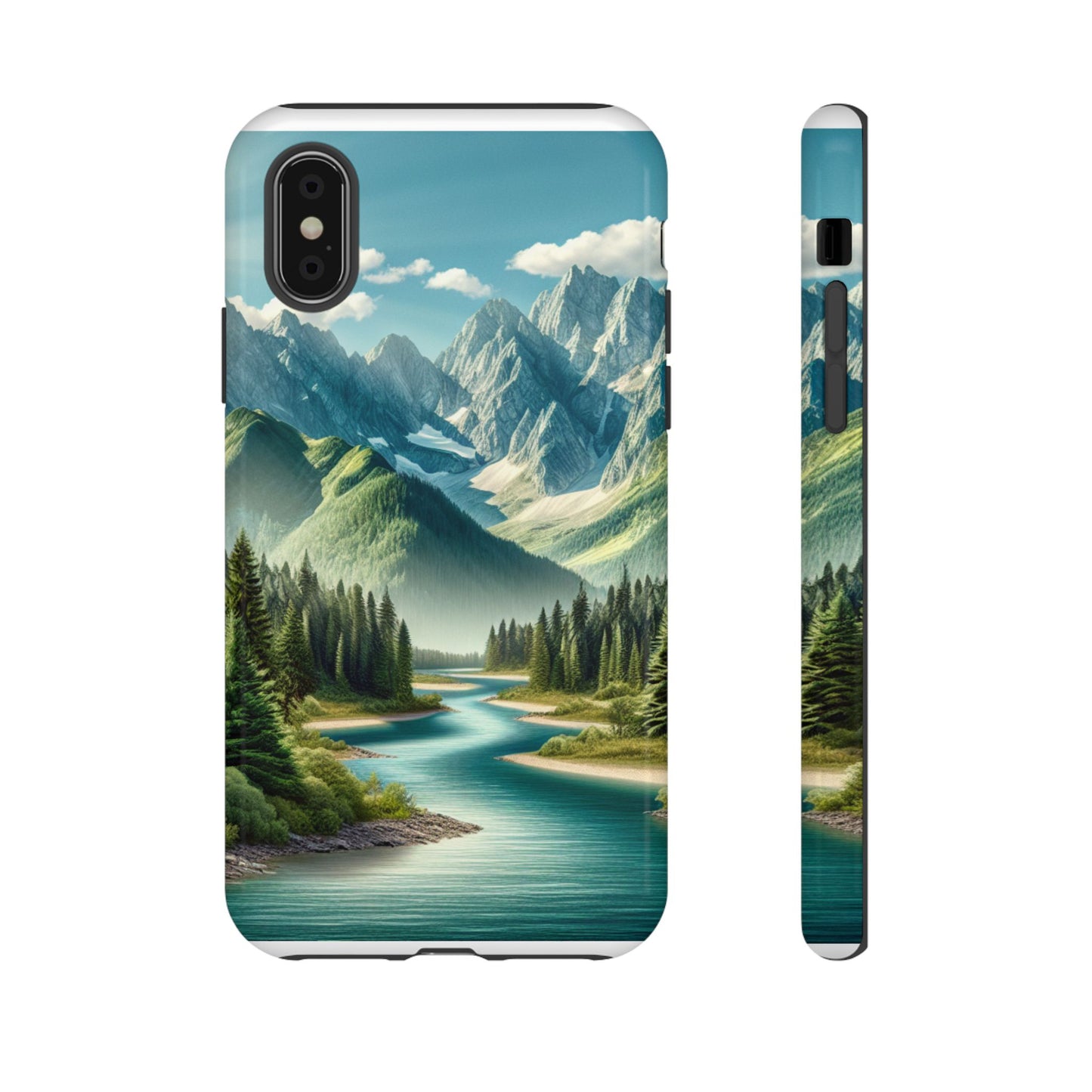 Mountain Landscape Phone Case, Tough Cases for Nature Lovers, Eco-Friendly Phone Cover, Gifts for Adventurers, Scenic Phone Accessories