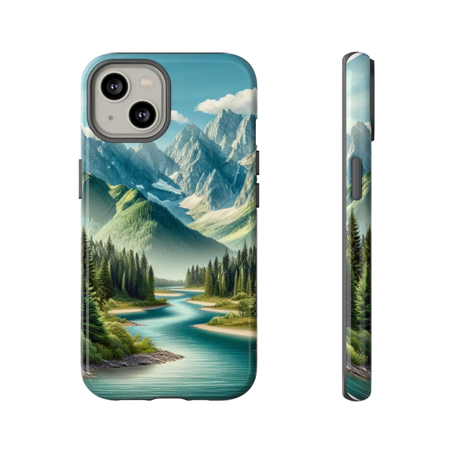 Mountain Landscape Phone Case, Tough Cases for Nature Lovers, Eco-Friendly Phone Cover, Gifts for Adventurers, Scenic Phone Accessories