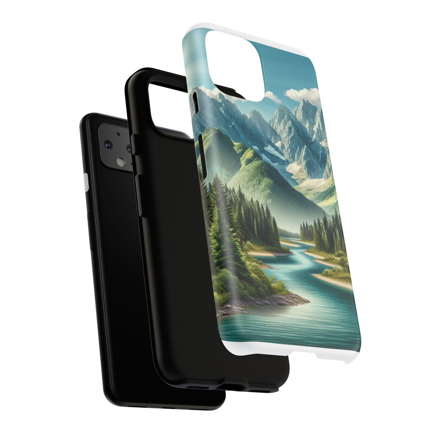 Mountain Landscape Phone Case, Tough Cases for Nature Lovers, Eco-Friendly Phone Cover, Gifts for Adventurers, Scenic Phone Accessories