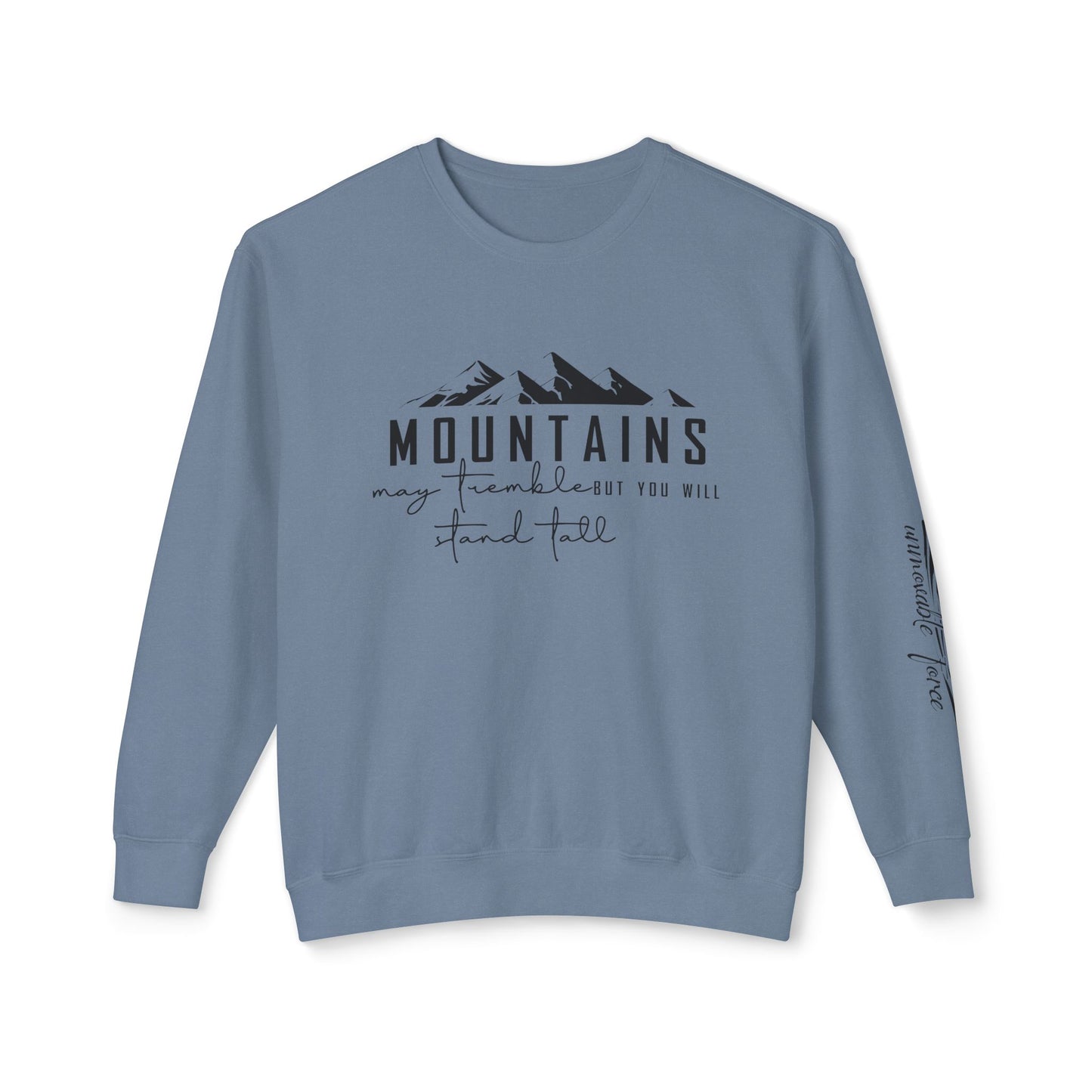Mountain Adventure Unisex Lightweight Crewneck Sweatshirt, Nature Lover Gift, Outdoor Apparel, Hiking Clothing, Cozy Everyday Wear
