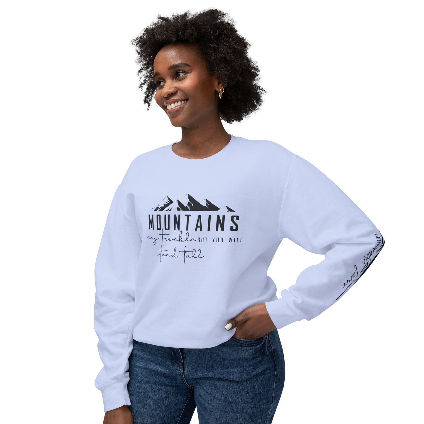 Mountain Adventure Unisex Lightweight Crewneck Sweatshirt, Nature Lover Gift, Outdoor Apparel, Hiking Clothing, Cozy Everyday Wear