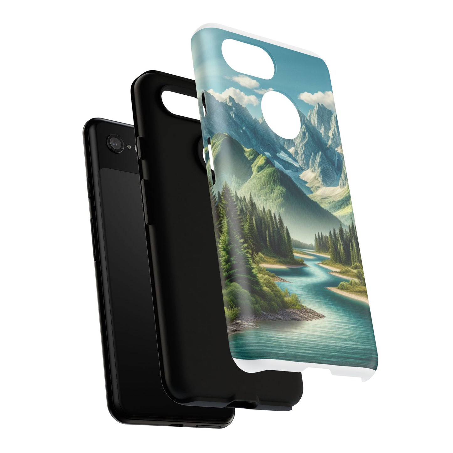 Mountain Landscape Phone Case, Tough Cases for Nature Lovers, Eco-Friendly Phone Cover, Gifts for Adventurers, Scenic Phone Accessories