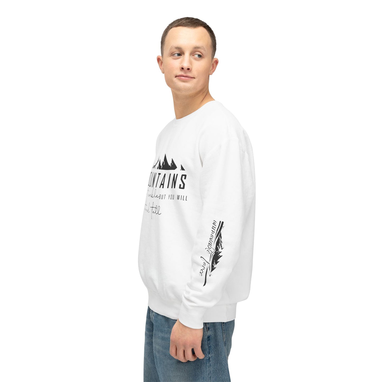Mountain Adventure Unisex Lightweight Crewneck Sweatshirt, Nature Lover Gift, Outdoor Apparel, Hiking Clothing, Cozy Everyday Wear