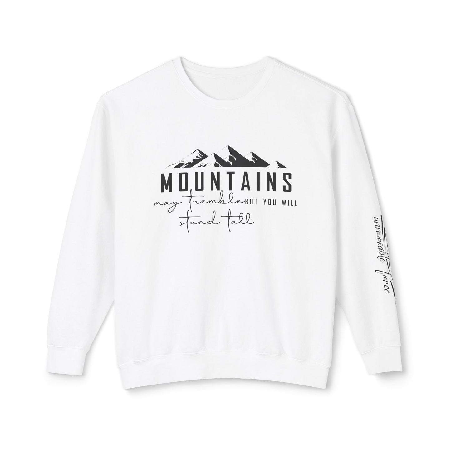 Mountain Adventure Unisex Lightweight Crewneck Sweatshirt, Nature Lover Gift, Outdoor Apparel, Hiking Clothing, Cozy Everyday Wear
