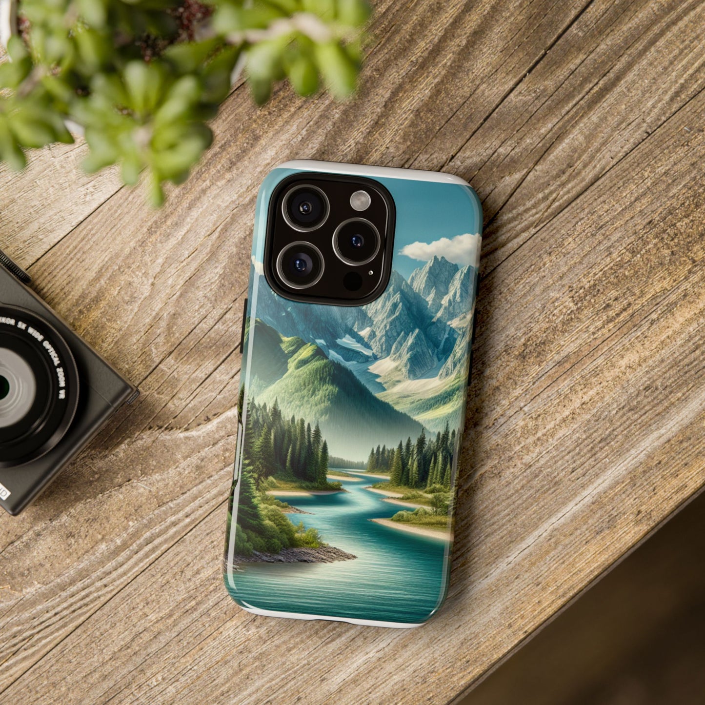 Mountain Landscape Phone Case, Tough Cases for Nature Lovers, Eco-Friendly Phone Cover, Gifts for Adventurers, Scenic Phone Accessories