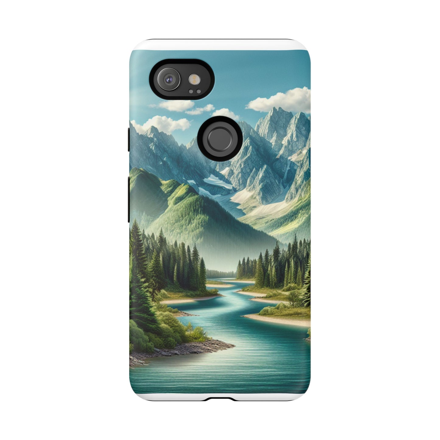 Mountain Landscape Phone Case, Tough Cases for Nature Lovers, Eco-Friendly Phone Cover, Gifts for Adventurers, Scenic Phone Accessories