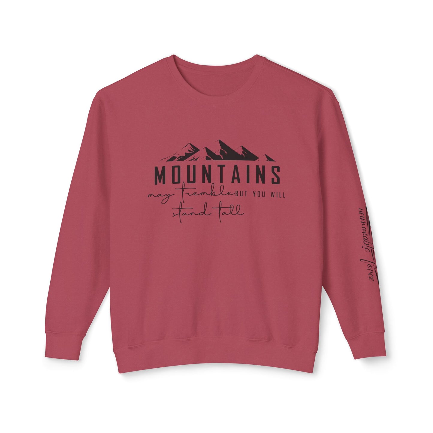 Mountain Adventure Unisex Lightweight Crewneck Sweatshirt, Nature Lover Gift, Outdoor Apparel, Hiking Clothing, Cozy Everyday Wear