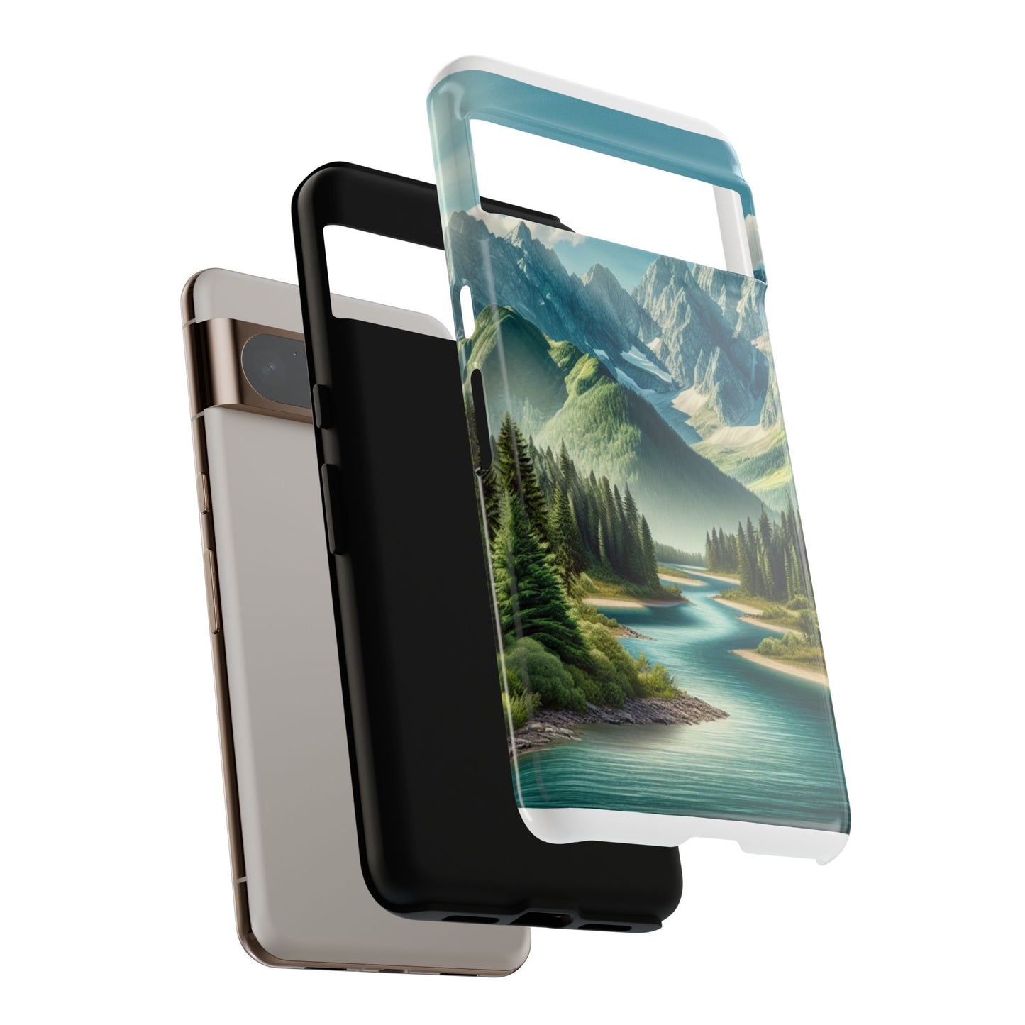 Mountain Landscape Phone Case, Tough Cases for Nature Lovers, Eco-Friendly Phone Cover, Gifts for Adventurers, Scenic Phone Accessories
