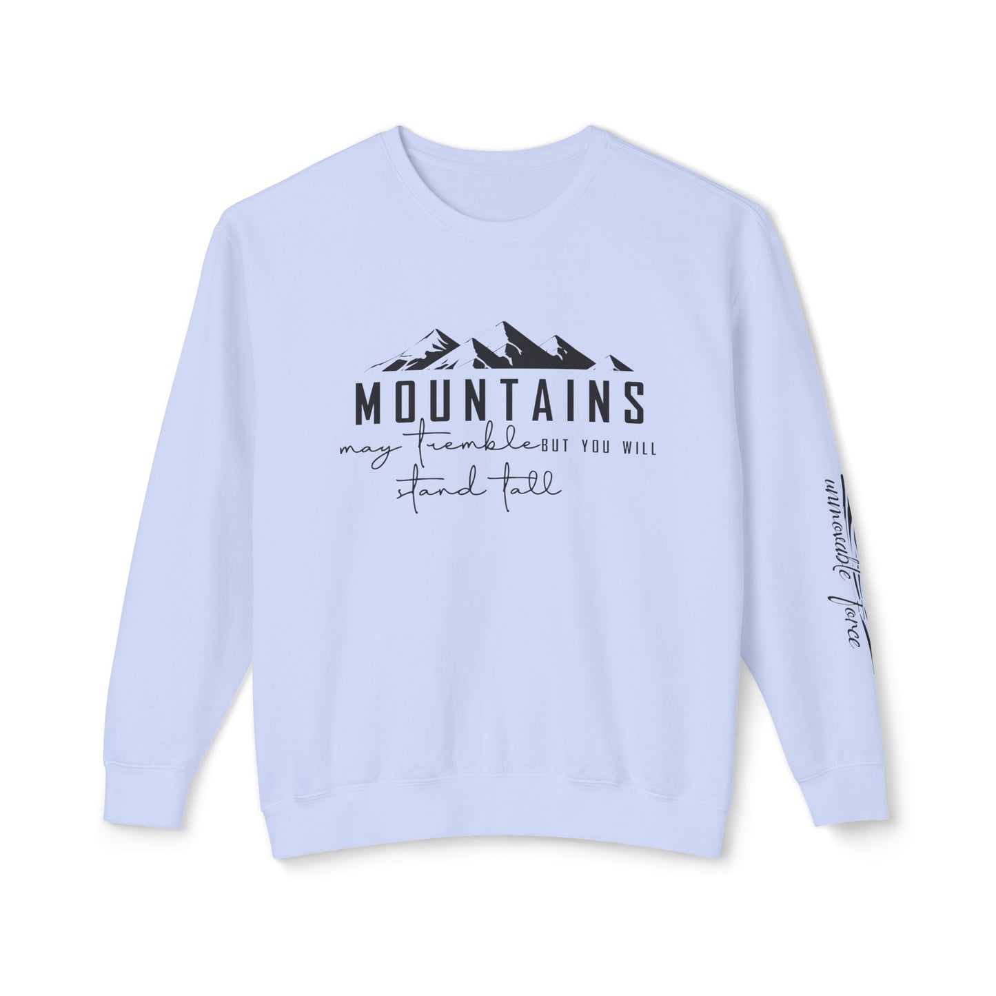 Mountain Adventure Unisex Lightweight Crewneck Sweatshirt, Nature Lover Gift, Outdoor Apparel, Hiking Clothing, Cozy Everyday Wear