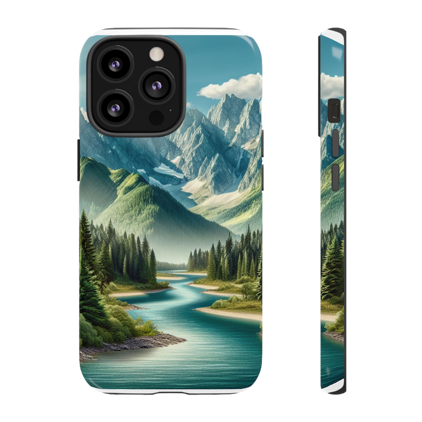 Mountain Landscape Phone Case, Tough Cases for Nature Lovers, Eco-Friendly Phone Cover, Gifts for Adventurers, Scenic Phone Accessories
